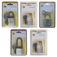 Yale Y119SS Series Stainless Steel Padlock with 5 Keys