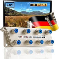 TronicXL Digital 8-Way Antenna Cable TV BK Soft SAT Splitter HDTV F Connector Splitter TV HD Switch