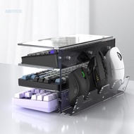 【3C】 Clear Multiple Rank Keyset Display Stand Mouse Storage Shelf Game Accessories Collection
