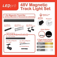LED PRO Magnetic Track Light 1.5M Magnetic Track Light Set Linear Light / Grille Light / Track Light