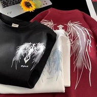 M-5XL American Wing Print Short Sleeve t-Shirt Summer ins Trendy Student Loose t Large Size Bottomin