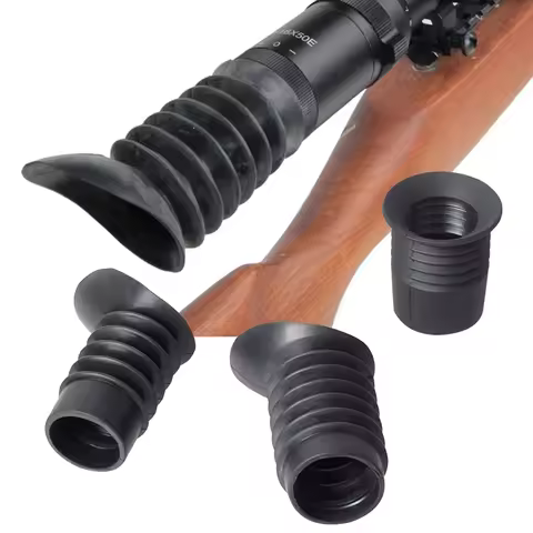 Tactical Flexible Rifle Scope Ocular Eye Protector Waterproof Rubber Scope Lens Recoil Cover Eye Cup