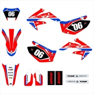 Honda CRF 250X ( 2004 - 2019 ) Graphics Kit Sticker Decal [ DS_REV.017 - 017 ]