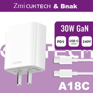 ZMI CUKTECH A18C 30W GaN Charger Type-C Port Fast Charger
