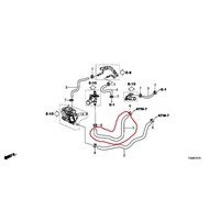 Side Rubber Pipe HONDA CR-V Gen4 G4 2.0 2.4 2013-2016 R20A 2.0 K24Z 2.4