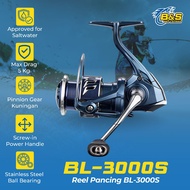 Spinning Fishing Reel Max Drag 5Kg Power Handle BL3000S Galatama Pond Saltwater Sea Ball Bearing 5+1