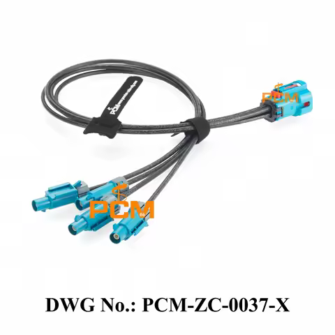 Original Rosenberger IP67 Waterproof Mini FAKRA 4-In-1 Female AMK14K-1M4Z5-Z to Quad FAKRA Male 59Z1