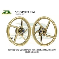 RAPIDO SP522 501SYM VF3I 185 SPORT RIM PNP 160/185 VF3I GOLD BLACK