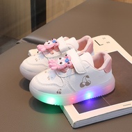 REYNO StellaLou girl shoes cartoon shoes girl princess Lighting LED Baby Toddler Shoes breathable