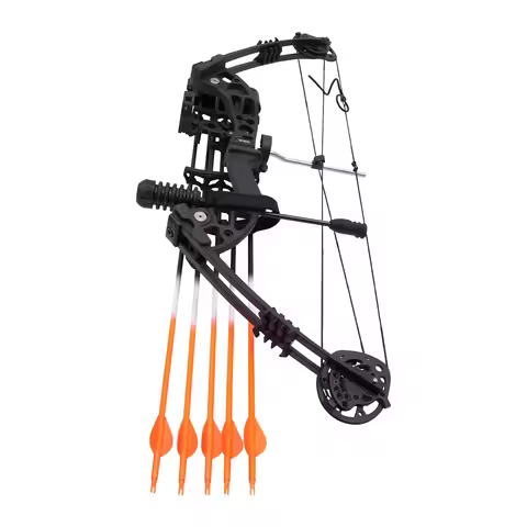 Compound Bow Kit 30~60lbs, Archery Hunting Bow Set with12 arrows and bullseye paper, Right Hand Comp