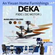 fan       DEKA KRONOS F5DC 56 Baby Fan 46 5 Blade DC Motor 14Speed Remote Control Ceiling Fan with Light Kipas❉