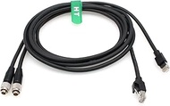 HangTon 2pcs Cat6 Ethernet Remote Cable for Sony Camera and RCP 700 1500 Controller Hirose 8 pin to 