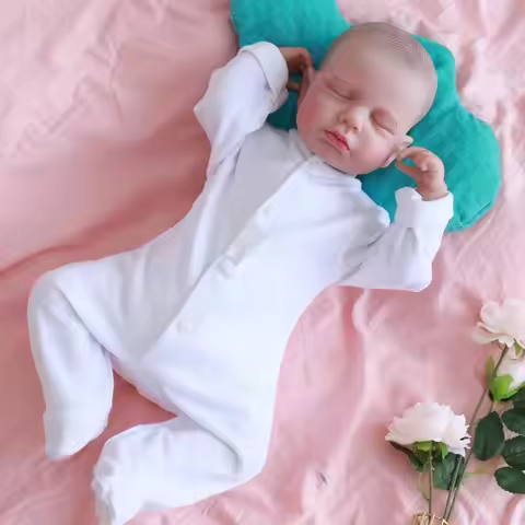 19inch Realistic Reborn Baby Dolls LOULOU Lifelike Newborn Babies Cheap That Look Real Life Sleeping