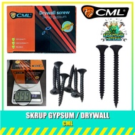 (1 BOX) CAMEL Gypsum Screws 6x1 6x1-1/4 6x1-1/2 6x2 8x3 FULL 1 KG CML Brand Drywall Screws - Black S