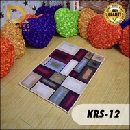 Kitchen Runner Alas Kaki mini carpet  abstrak Velvet saiz S 50 cm X 70 cm