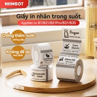 Niimbot Label paper B1/B21/B21Pro/B31/B3S transparent color waterproof and oil resistant