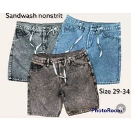Non STRETCH JEANS | Sandwash pants | Men's SHORTS | Jeans 13 oz