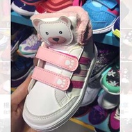 Adidas 粉紅小熊童鞋