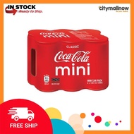 [FREE FAST DELIVERY] [LOCAL READY STOCK] Coca-Cola Coke Classic Mini Cans (6 x 180ml) Pack