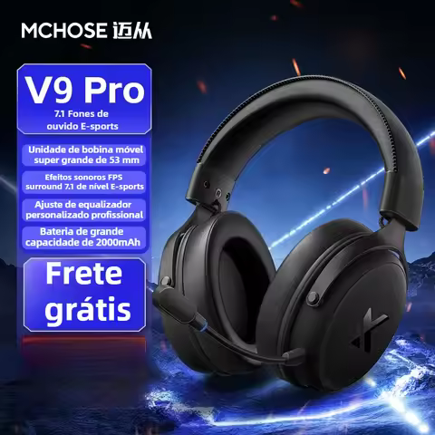 MCHOSE V9 Pro Headset with Microphone Three Mode Bluetooth Wireless Computer PC Gamer Headphones Acc