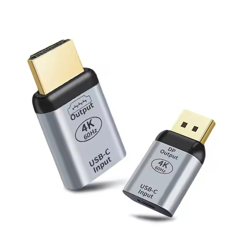 USB C to HDMI2.0 Adaper &Type C to DP adapter Suitable for THUNDER and C C Cables with Audio/Video T