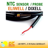 Probe Sensor Ntc Eliwell Dixell 10K Ohm 1.5M Cap Stainless Hitam