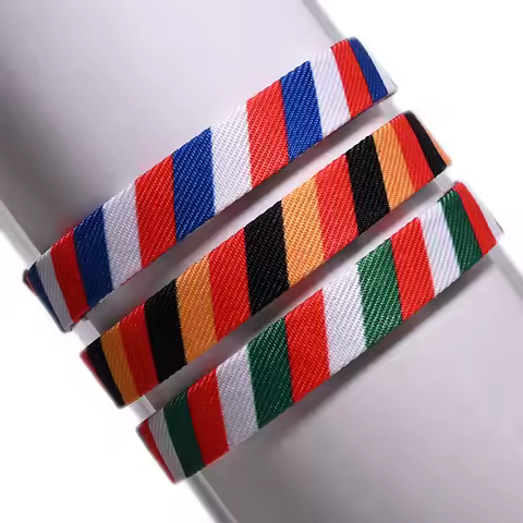 Germany France Italy Flag Bracelet For Women Men National Flag Pattern Handmade Wrap Bangle Fashion