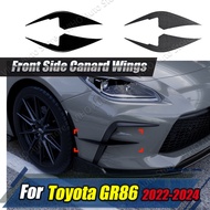 For Toyota GR86 2022 2023 2024 Car Front Bumper Side Spoiler Splitter Canard Trim Air Blade Tuning B