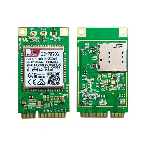 SIMCom SIM7070G MINI PCIe SIM7070E With SIM Card Slot Multi-Band LPWA Cat-M Cat-NB GPRS/EDGE NB-IoT 
