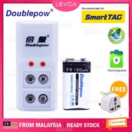LOVIDA Original Doublepow DP-B09 Rechargeable 9V Battery Charger Power Adapter Smart Tag wt 9V180 Ba