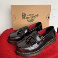 全新🌸Dr.martens馬丁博士Adrian Arcadia復古酒紅樂福鞋流蘇款 香港現貨 36-45碼