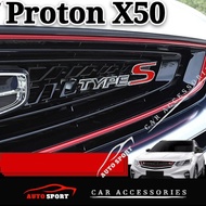 Proton X50 X70 Type S Emblem LoGo