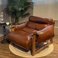 Living Room Household Retro Reclining Light Chair Ze Single Can West Island Sofa Chair Designer Leis