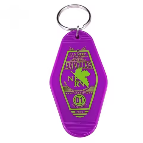 NEON GENESIS EVANGELION Eva Keychain Cartoon Backpack Pendant Phone AirPods Coin Purse Key Ring Kawa