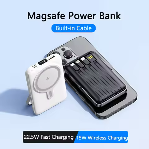20000mAh Wireless Magnetic Power Bank 22.5W Super Fast Charging Digital External Battery Power Bank 