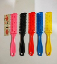 Sisir Potong Rambut Sisir Penipis Rambut 2 Razor Gagang