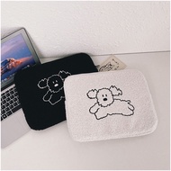 Laptop bag inner bag Korean version cute embroidery plush i tablet bag 10 11 13 inch