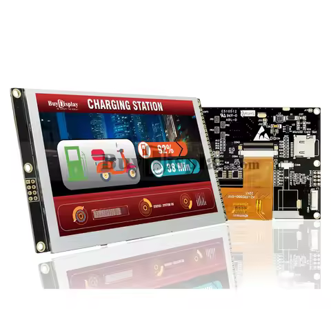 5 inch IPS TFT LCD Display w/RA8875 Controller 800x480 3/4-wire I2C Serial Interface Optional Touch 