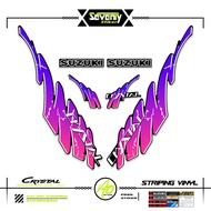 STRIPING SUZUKI CRYSTAL TUNE MOTIF X31 STICKER CRYSTAL TUNE CUSTOM STICKER ORIGINAL CRYSTAL MOTORCYC