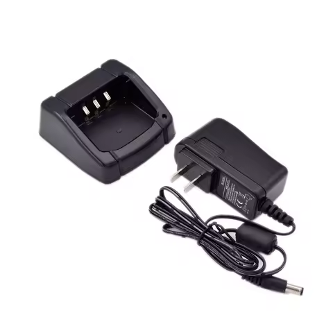 SBH22 Desktop Charger Tray & AC Plug Adapter for Yaesu FT-4V FT-4XR FT4X FT25 FT65 SBR25li SBR26li P