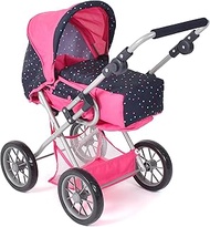 Bayer Chic 2000 - Leni Doll's Pram, 2-in-1 Combination Doll Pram with Removable Carry Bag, Pram for