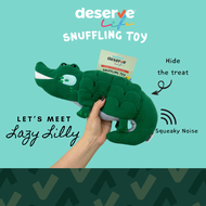 DESERVE ของเล่นสำหรับสัตว์เลี้ยง ฝึกทักษะ มีช่องซ่อนขนมพร้อมเสียง รุ่น Big Crocodile