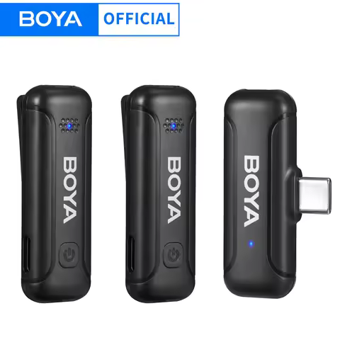 BOYA BY-WM3T2 Professional Wireless Lavalier Lapel Microphone Portable Audio Video Recording for iph