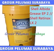 Grease Shell Gadus S3 V220C 2 Shell Gadus V 220 C 2 PAIL Gemuk Shell Albida EP2 Shell Retinax LX2 St