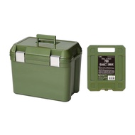 [特價]【日本JEJ】IJSSEL 日本製手提肩揹兩用保冷冰桶-25L (送冰磚2入)-多色可選-軍綠