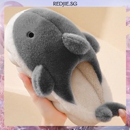 [Redjie.sg] Funny Shark Cotton Slippers Comfortable Home Slipper Cute Shark Home Plush Shoes