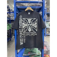 West Coast Choppers 26SS West Coast Modified Car Wash Water Distressed Short-Sleeved T-Shirt Men Wom