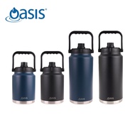 Australia Oasis-Double Vacuum Stainless Steel Large Capacity Thermos 2100ml 3800ml-Dark Blue/Black T