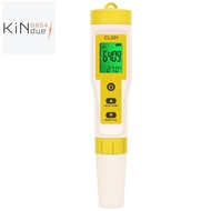 Chlorine Meter CL2/H2/Temperature Meter Water Quality Tester for Pools Drinking Water Aquarium Aquac