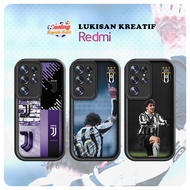 HP Redmi soccer casing Juventus Silicon Customized Badge premium TPU Collage Drop-resistant Adaptati